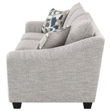 Tomkins Boucle Upholstered Sofa Light Grey - Tampa Furniture Outlet