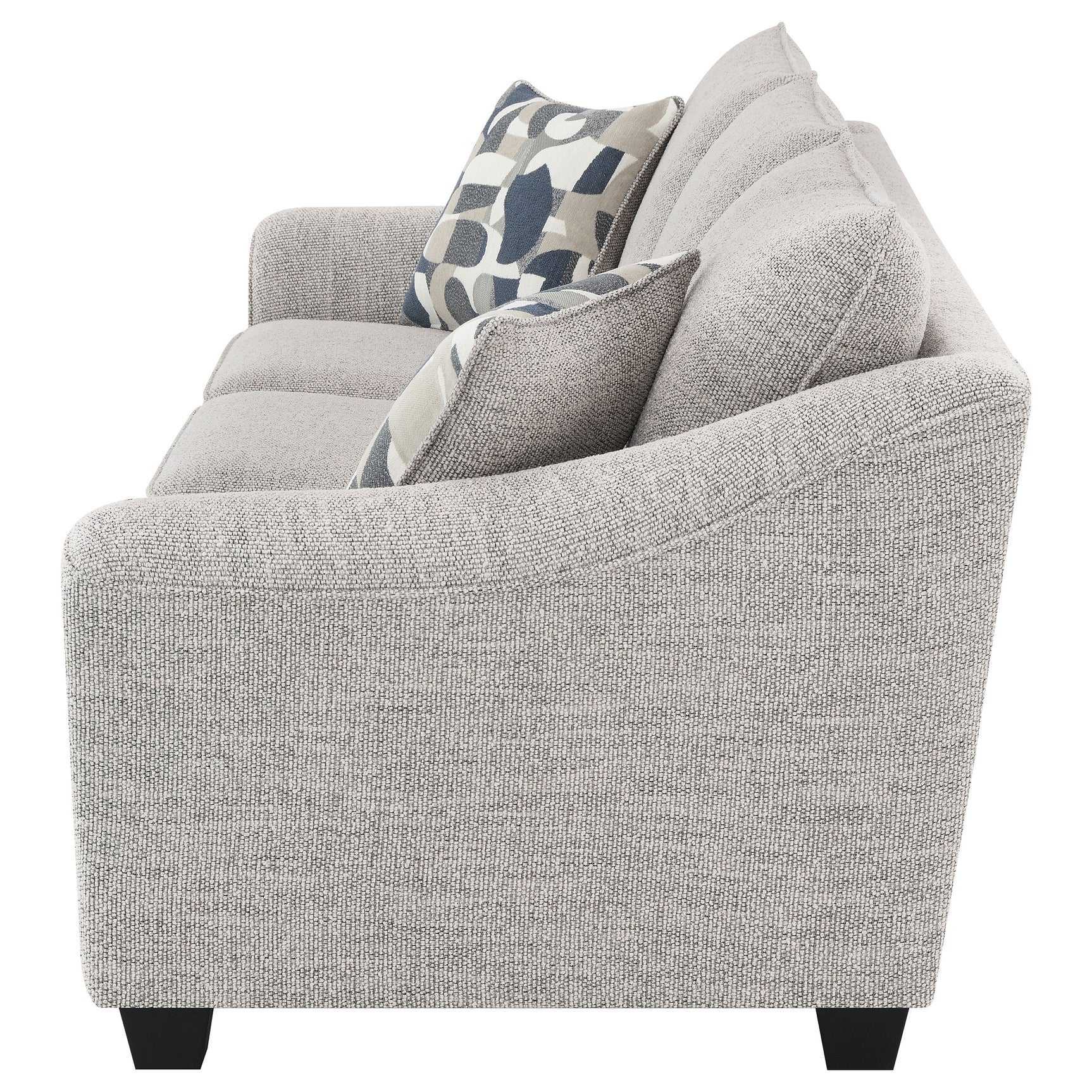 Tomkins Boucle Upholstered Sofa Light Grey - Tampa Furniture Outlet