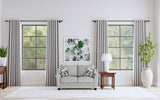 Tomkins Boucle Upholstered Loveseat Light Grey - Tampa Furniture Outlet