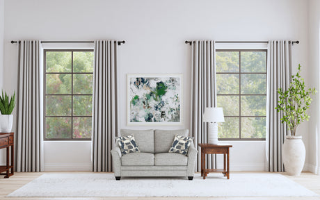 Tomkins Boucle Upholstered Loveseat Light Grey - Tampa Furniture Outlet