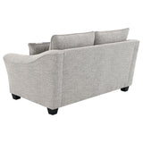 Tomkins Boucle Upholstered Loveseat Light Grey - Tampa Furniture Outlet