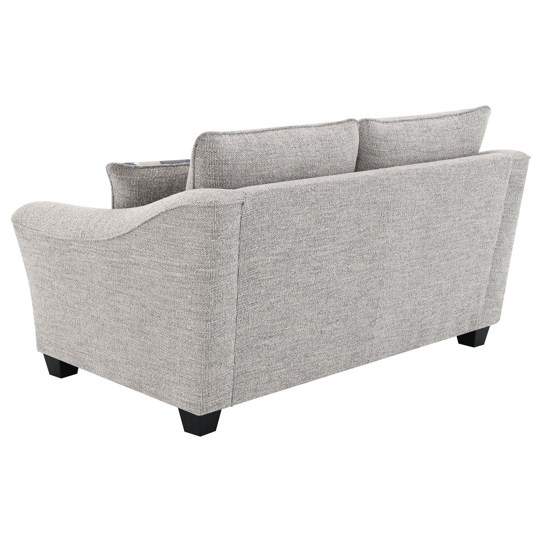 Tomkins Boucle Upholstered Loveseat Light Grey - Tampa Furniture Outlet