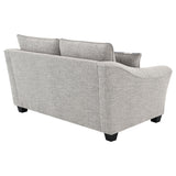 Tomkins Boucle Upholstered Loveseat Light Grey - Tampa Furniture Outlet