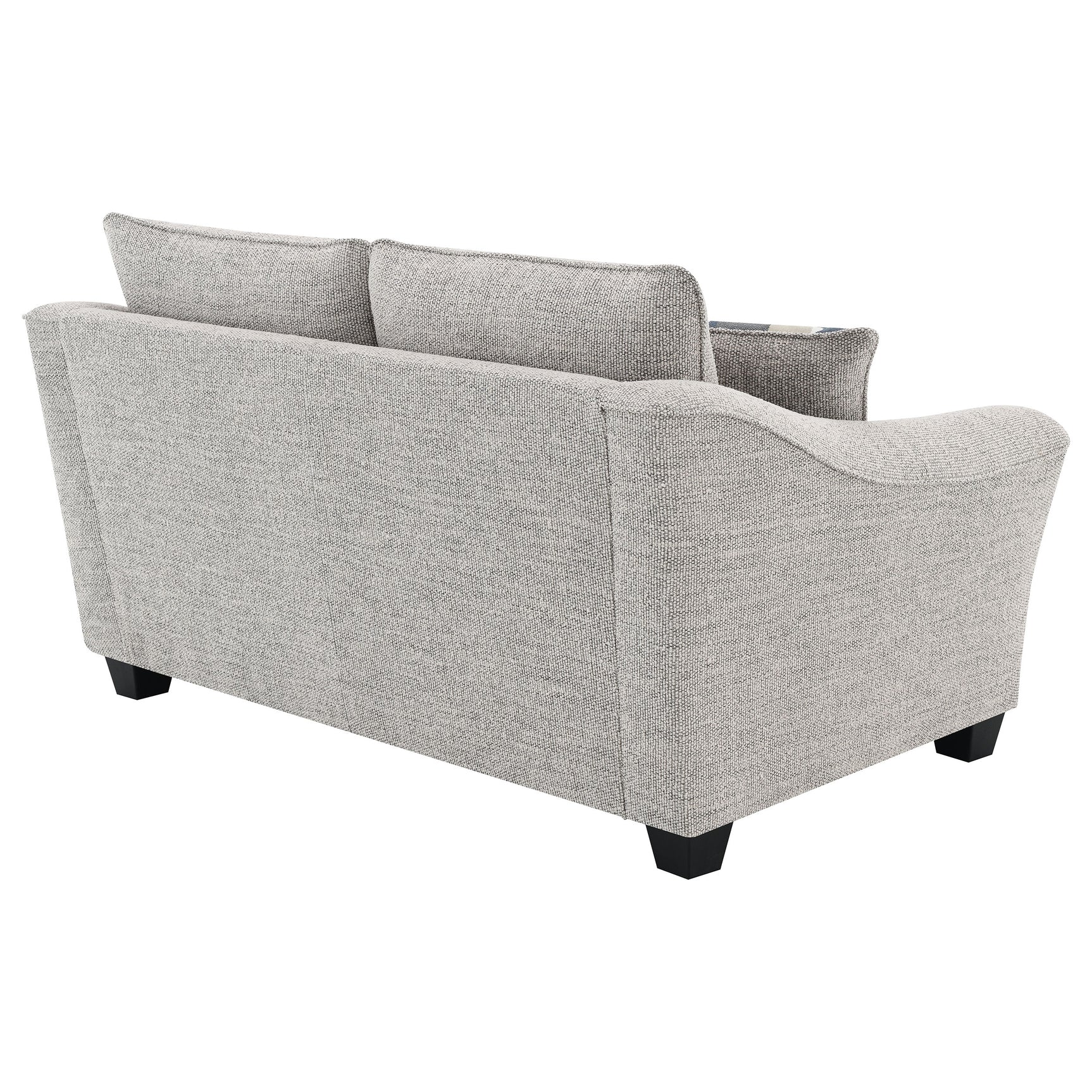 Tomkins Boucle Upholstered Loveseat Light Grey - Tampa Furniture Outlet