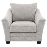 Tomkins Boucle Upholstered Chair Light Grey - Tampa Furniture Outlet