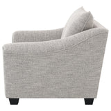 Tomkins Boucle Upholstered Chair Light Grey - Tampa Furniture Outlet
