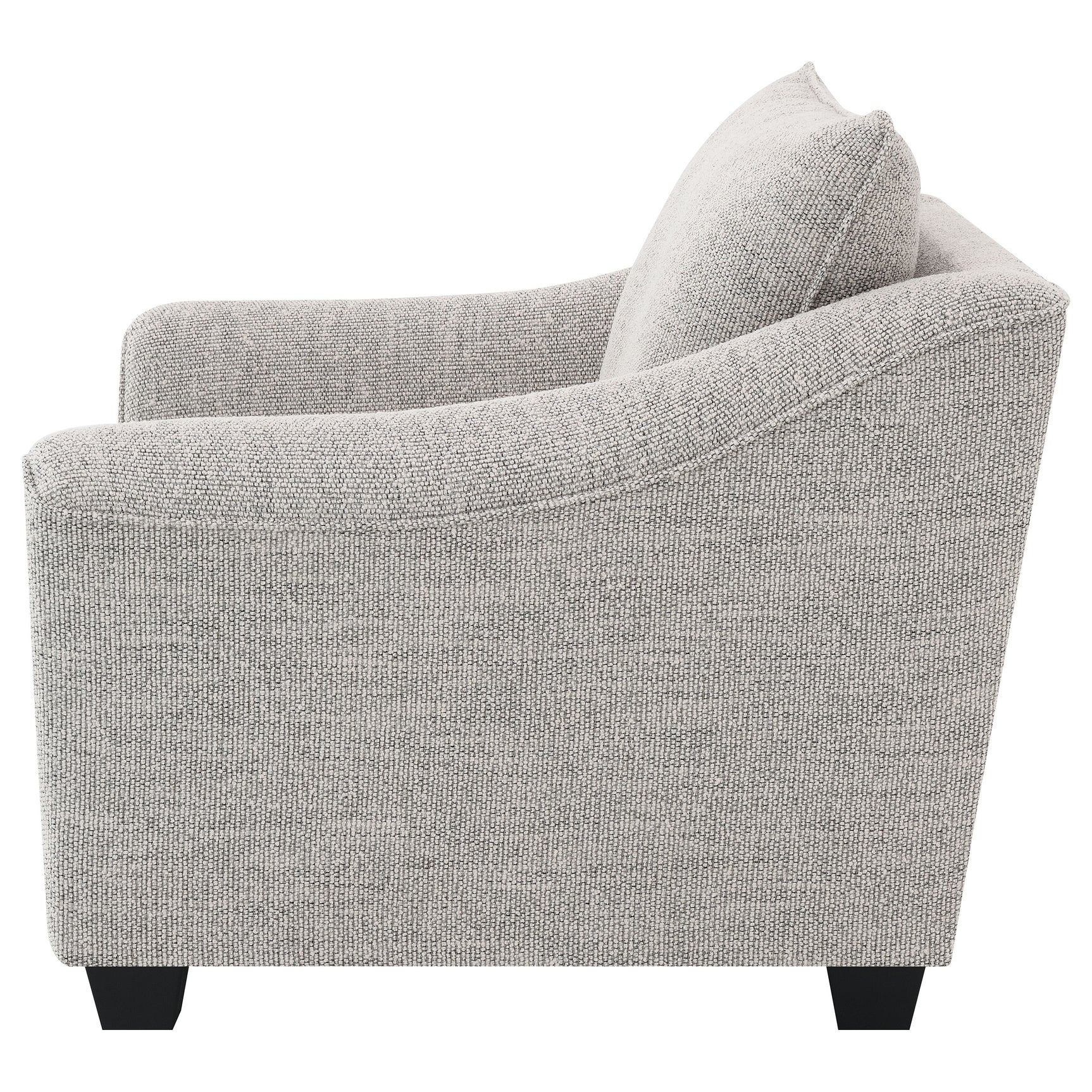 Tomkins Boucle Upholstered Chair Light Grey - Tampa Furniture Outlet