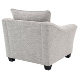 Tomkins Boucle Upholstered Chair Light Grey - Tampa Furniture Outlet