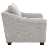 Tomkins Boucle Upholstered Chair Light Grey - Tampa Furniture Outlet
