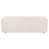 Dorset Fabric Upholstered Round Track Arm Sofa White