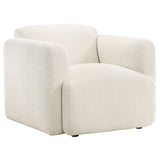Tampa Furniture Outlet - Coaster - Dorset Fabric Upholstered Round Track Arm Accent Chair White - 509813