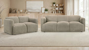 Tampa Furniture Outlet - Coaster - Dorset 2-piece Upholstered Round Track Arm Sofa Set Brown - 509814-S2