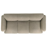Dorset 2-piece Upholstered Round Track Arm Sofa Set Brown