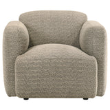 Dorset 3-piece Upholstered Round Track Arm Sofa Set Brown