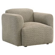 Tampa Furniture Outlet - Coaster - Dorset Fabric Upholstered Round Track Arm Accent Chair Brown - 509816