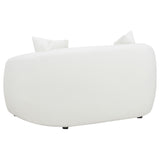 Isabella 2-piece Faux Sheepskin Upholstered Sofa Set Natural - Tampa Furniture Outlet
