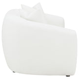Isabella 2-piece Faux Sheepskin Upholstered Sofa Set Natural - Tampa Furniture Outlet