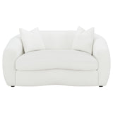 Isabella 3-piece Faux Sheepskin Upholstered Sofa Set Natural - Tampa Furniture Outlet