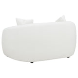 Isabella 3-piece Faux Sheepskin Upholstered Sofa Set Natural - Tampa Furniture Outlet