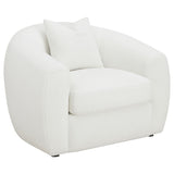 Isabella 3-piece Faux Sheepskin Upholstered Sofa Set Natural - Tampa Furniture Outlet