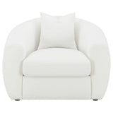 Isabella 3-piece Faux Sheepskin Upholstered Sofa Set Natural - Tampa Furniture Outlet