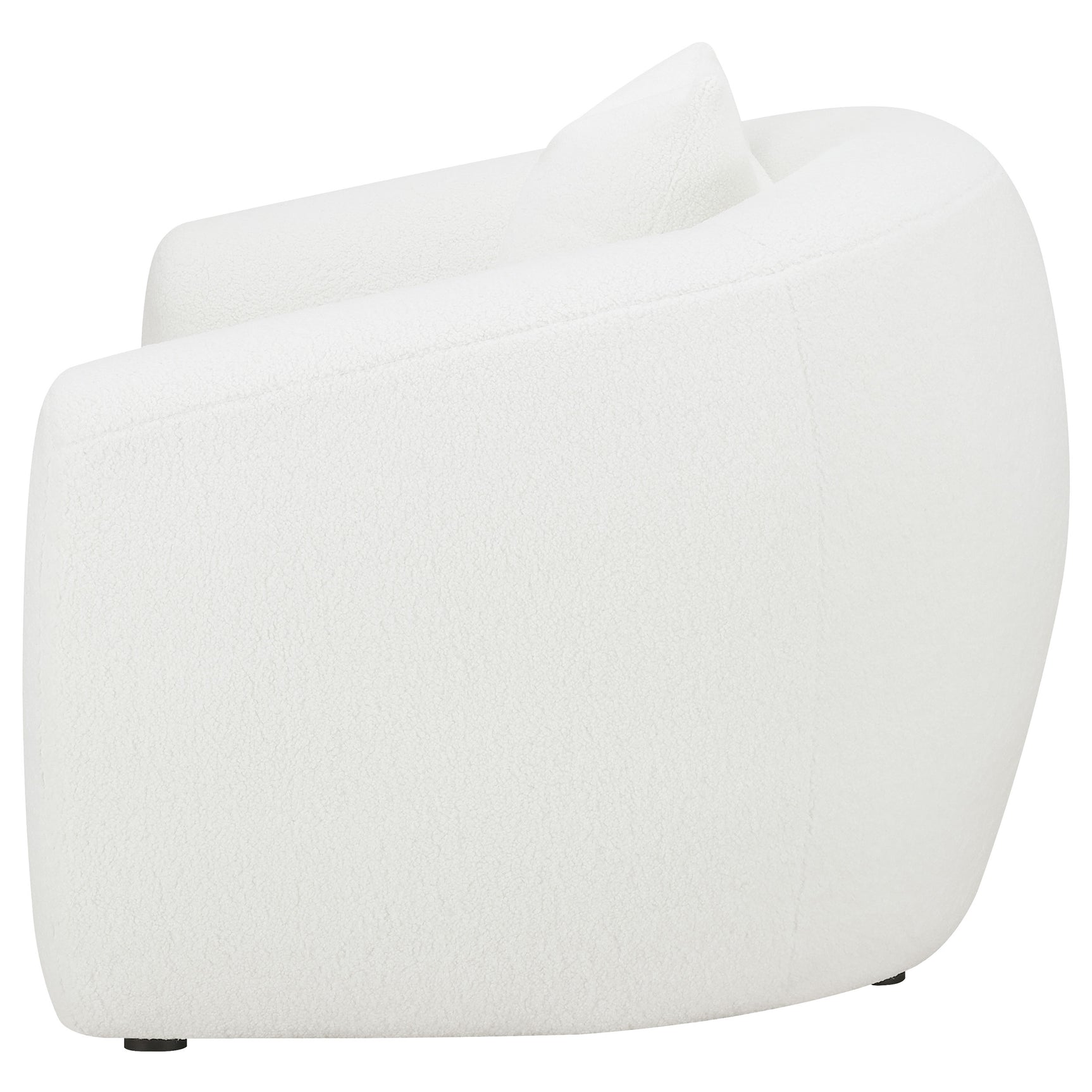 Isabella Faux Sheepskin Upholstered Accent Chair Natural - Tampa Furniture Outlet