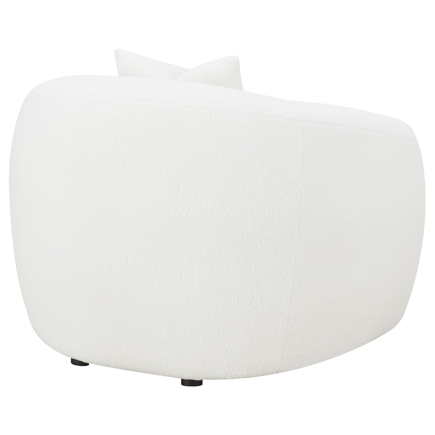 Isabella Faux Sheepskin Upholstered Accent Chair Natural - Tampa Furniture Outlet