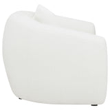 Isabella Faux Sheepskin Upholstered Accent Chair Natural - Tampa Furniture Outlet