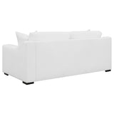 Ashlyn 2-piece Upholstered Sloped Arm Sofa Set White - Tampa Furniture Outlet