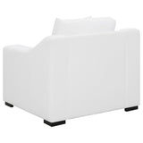 Ashlyn 3-piece Upholstered Sloped Arm Sofa Set White - Tampa Furniture Outlet