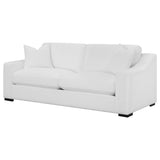 Ashlyn Upholstered Sloped Arm Sofa White - Tampa Furniture Outlet