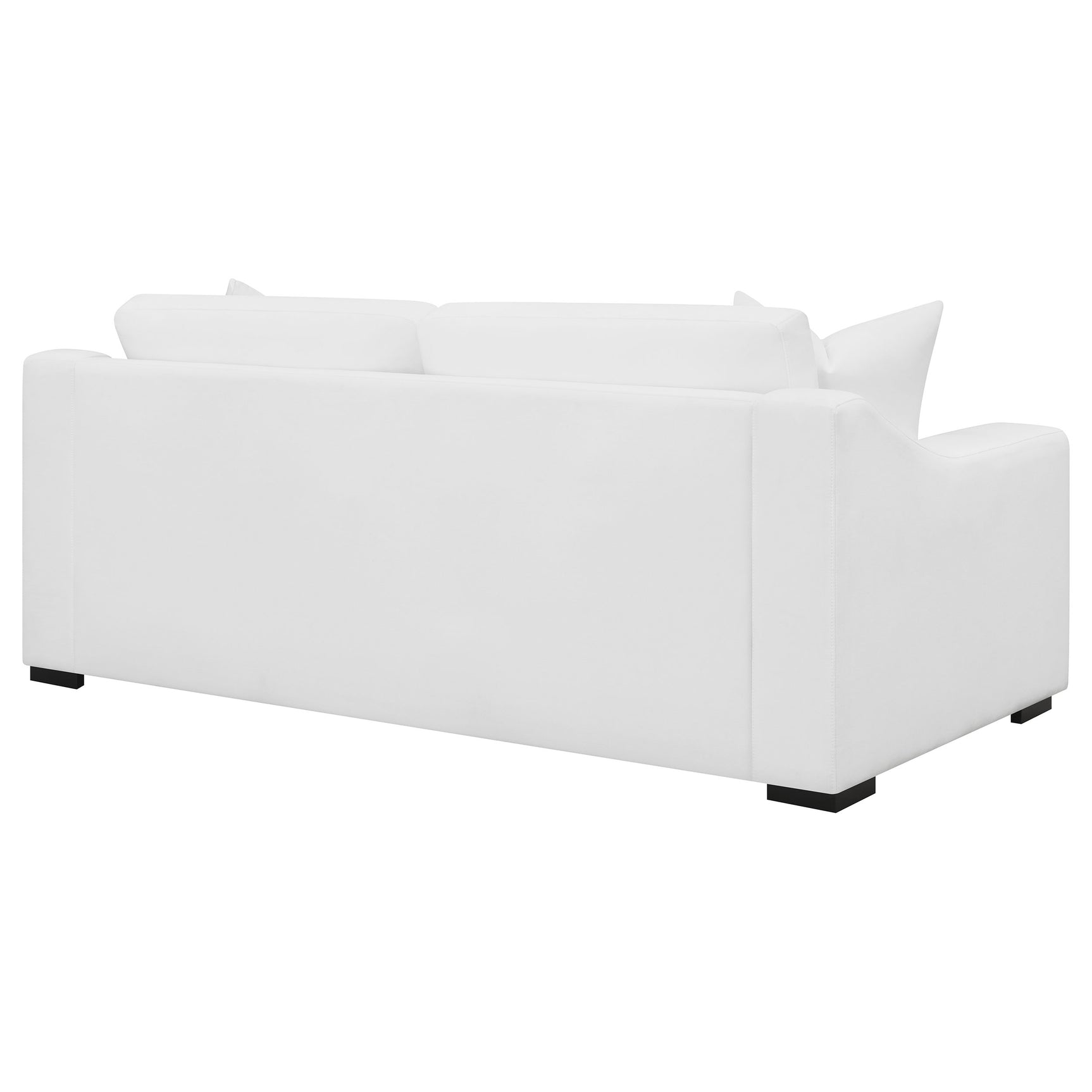 Ashlyn Upholstered Sloped Arm Sofa White - Tampa Furniture Outlet
