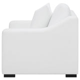Ashlyn Upholstered Sloped Arm Accent Chair White - Tampa Furniture Outlet