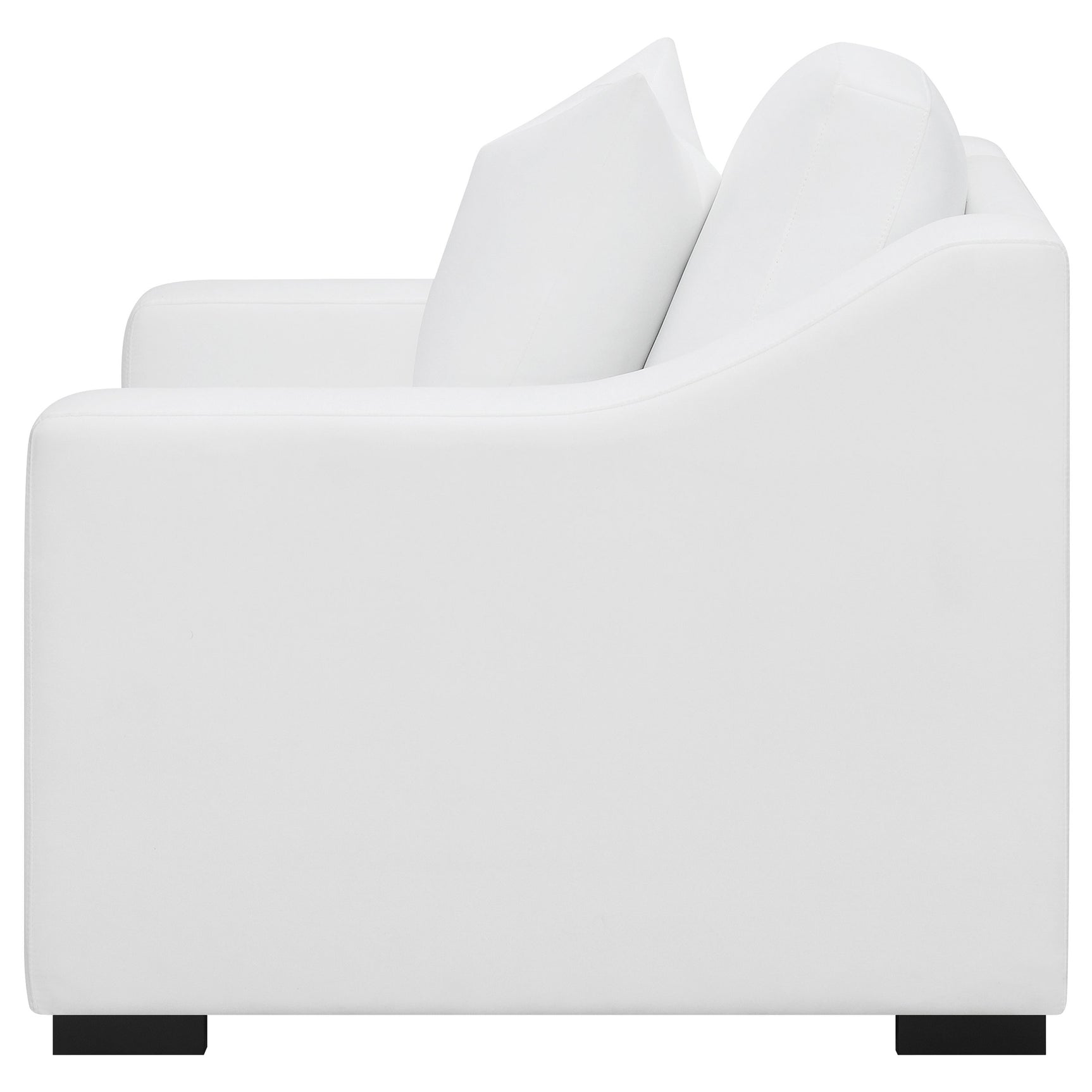 Ashlyn Upholstered Sloped Arm Accent Chair White - Tampa Furniture Outlet