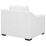 Ashlyn Upholstered Sloped Arm Accent Chair White - Tampa Furniture Outlet