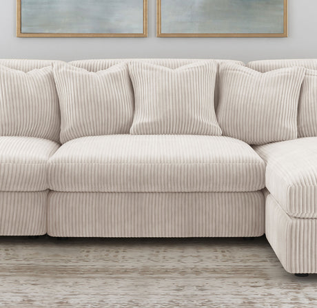 Blaine Upholstered Armless Chair Sand - Tampa Furniture Outlet