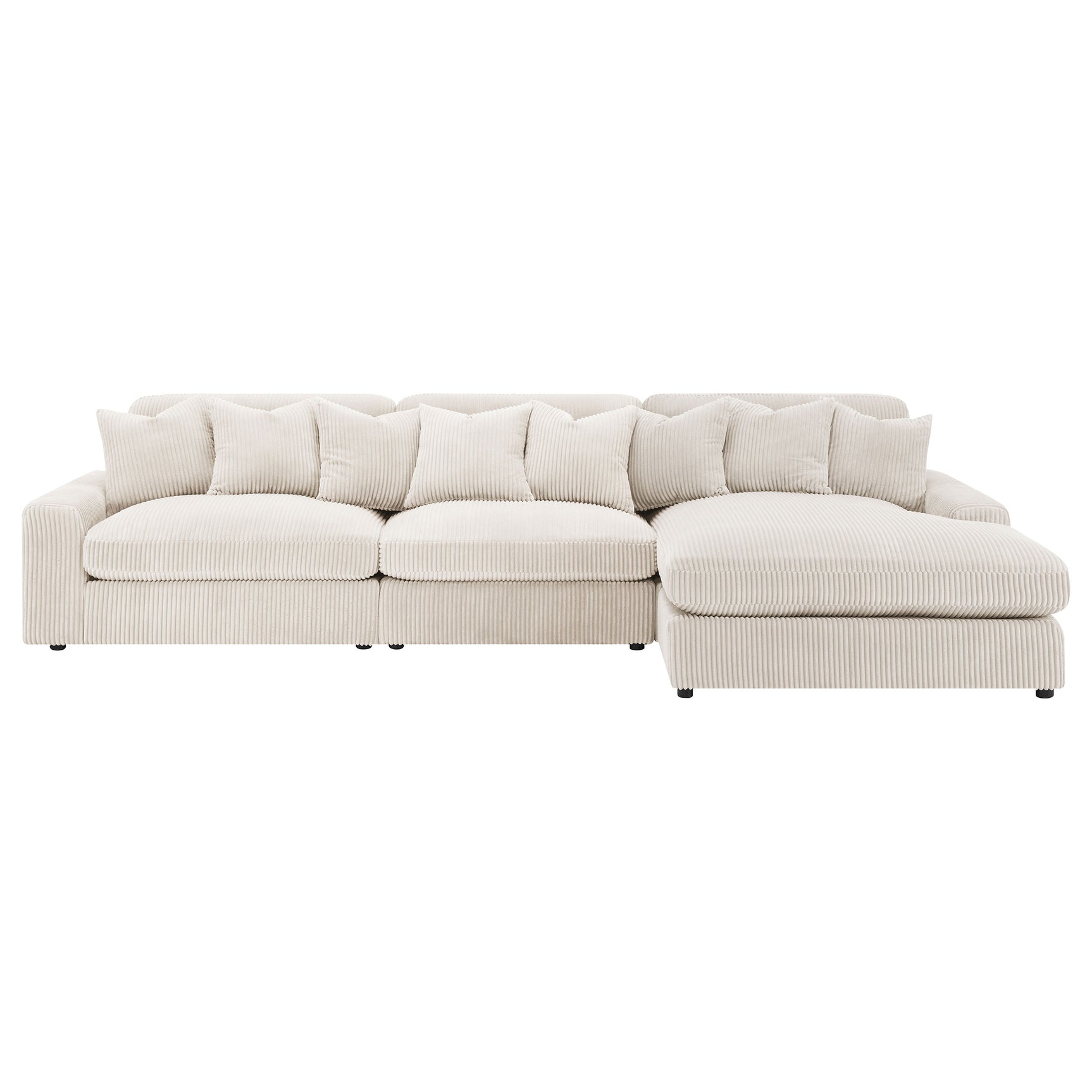 Blaine Upholstered Reversible Chaise Sectional Sofa Sand - Tampa Furniture Outlet