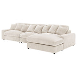 Blaine Upholstered Reversible Chaise Sectional Sofa Sand - Tampa Furniture Outlet