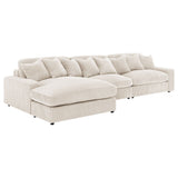 Blaine Upholstered Reversible Chaise Sectional Sofa Sand - Tampa Furniture Outlet