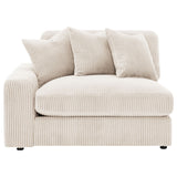 Blaine Upholstered Reversible Chaise Sectional Sofa Sand