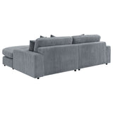 Blaine Upholstered Reversible Chaise Sectional Sofa Fog - Tampa Furniture Outlet