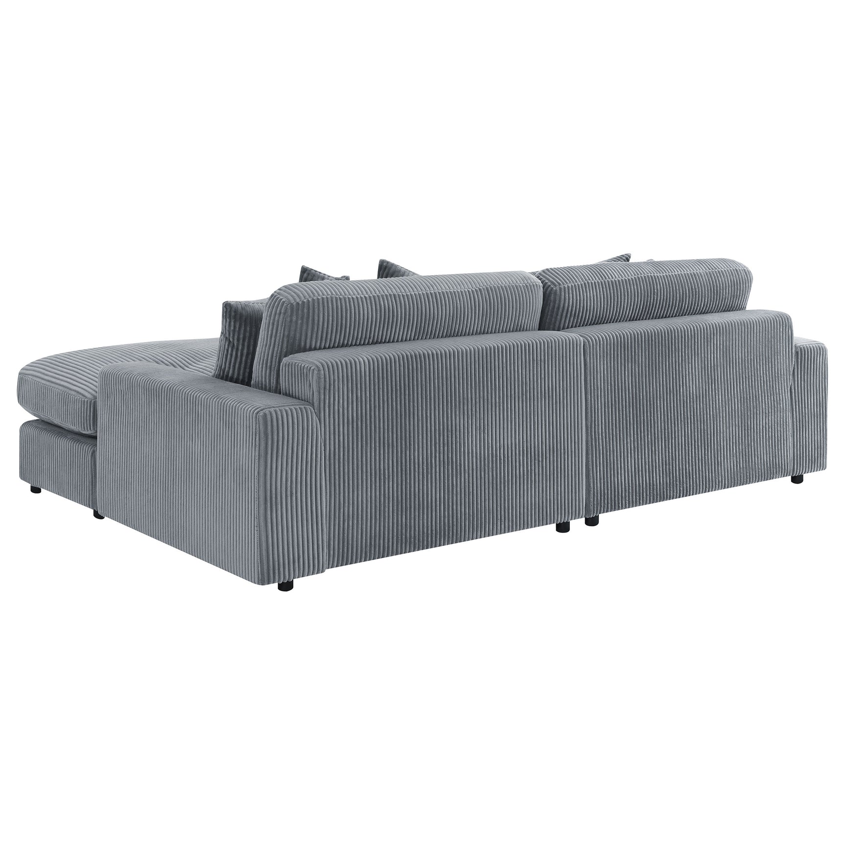 Blaine Upholstered Reversible Chaise Sectional Sofa Fog - Tampa Furniture Outlet