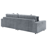 Blaine Upholstered Reversible Chaise Sectional Sofa Fog - Tampa Furniture Outlet