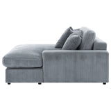 Blaine Upholstered Reversible Chaise Sectional Sofa Fog - Tampa Furniture Outlet
