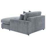 Blaine Upholstered Reversible Chaise Sectional Sofa Fog - Tampa Furniture Outlet