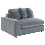 Blaine Upholstered Reversible Chaise Sectional Sofa Fog - Tampa Furniture Outlet