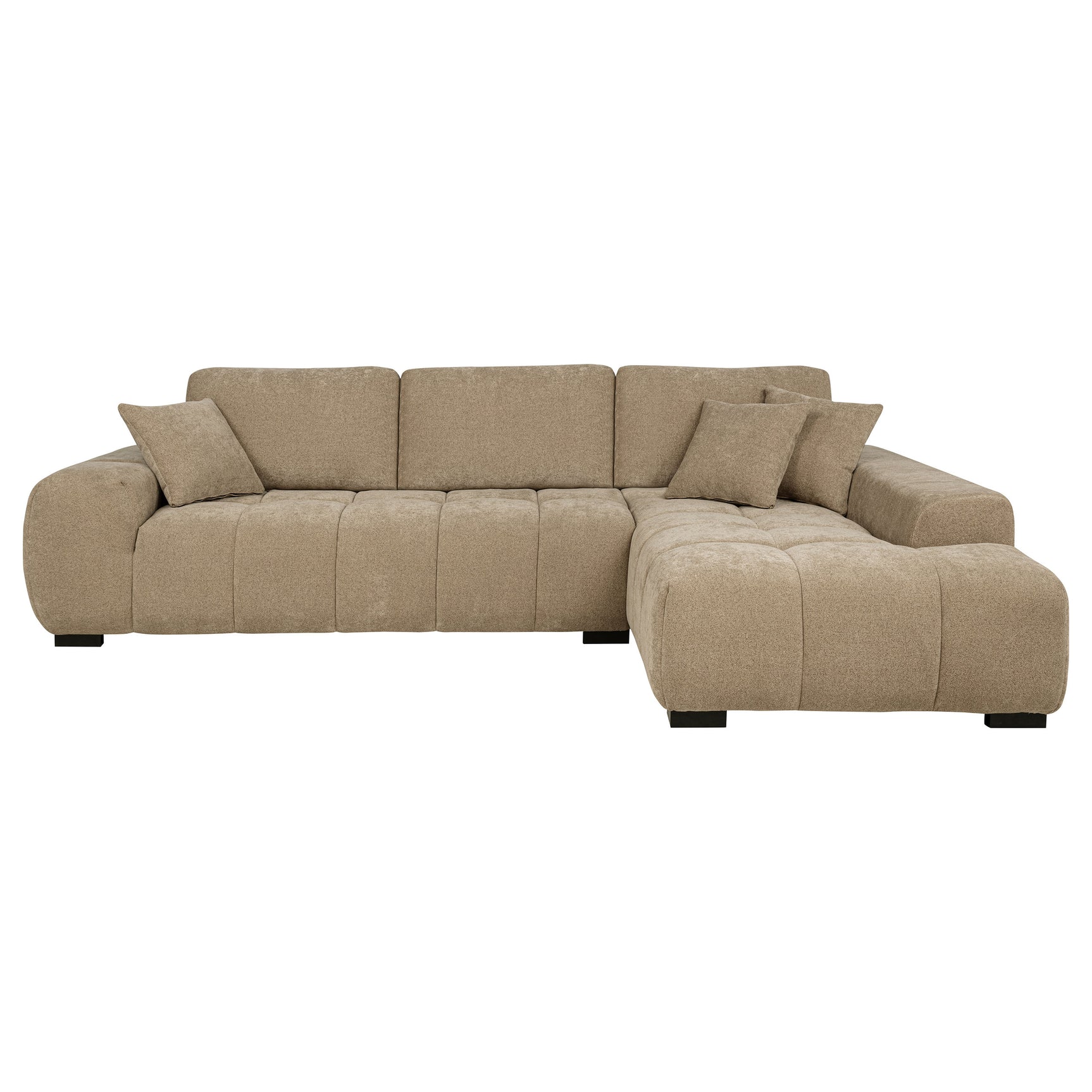 Octavia Upholstered Sectional Chaise Sofa Camel - Tampa Furniture Outlet