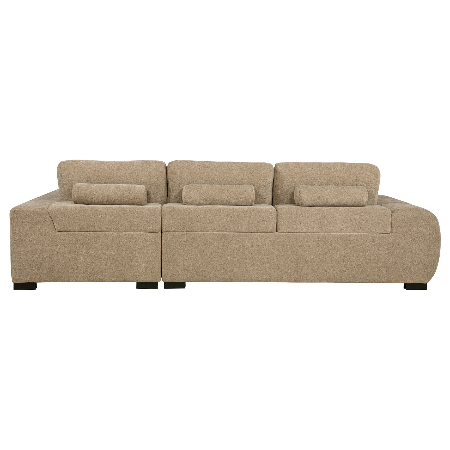 Octavia Upholstered Sectional Chaise Sofa Camel - Tampa Furniture Outlet