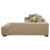 Octavia Upholstered Sectional Chaise Sofa Camel - Tampa Furniture Outlet