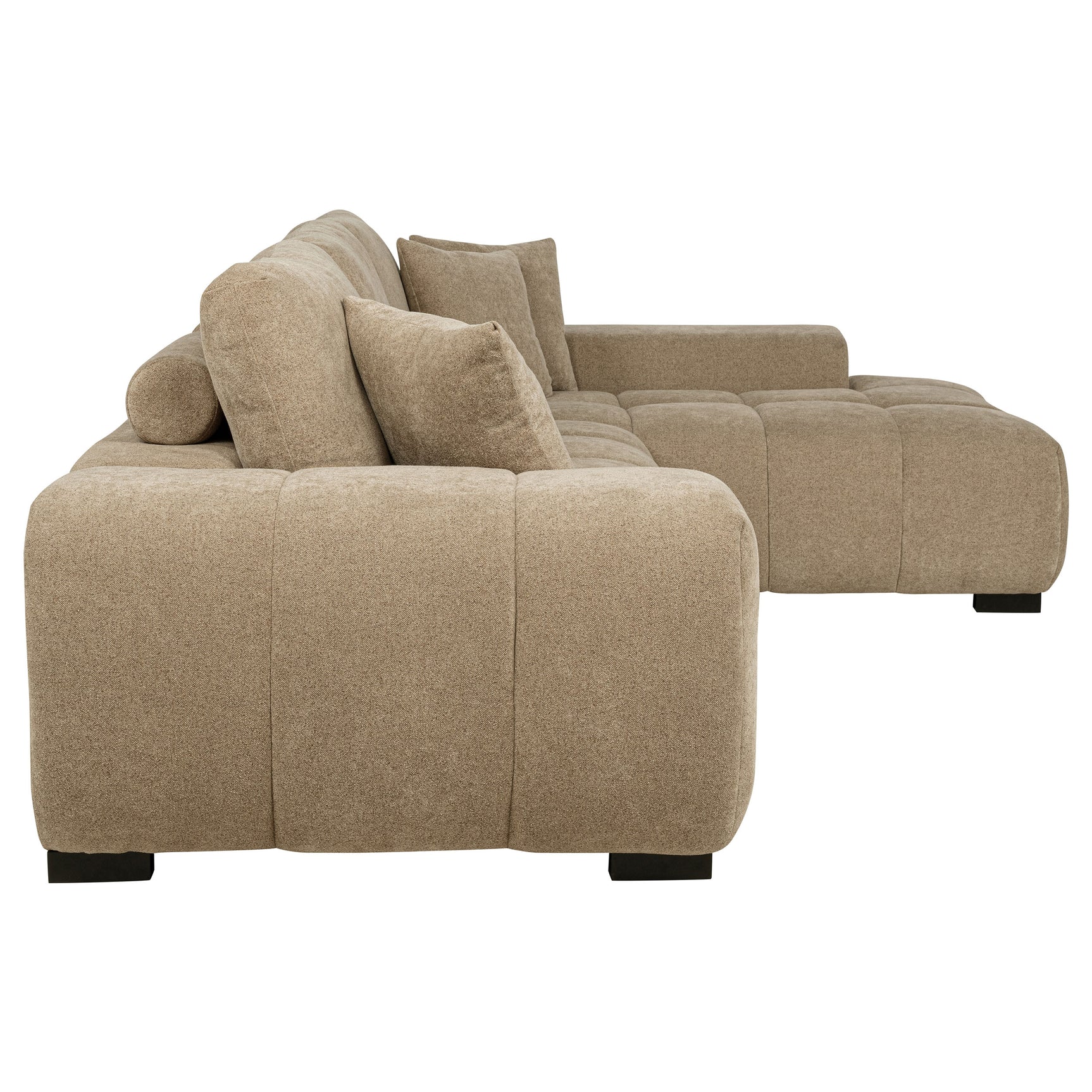 Octavia Upholstered Sectional Chaise Sofa Camel - Tampa Furniture Outlet